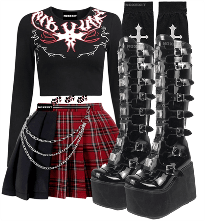 GOTH ACADEMIA OUTFIT