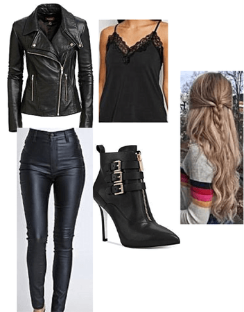 Black leather Outfit