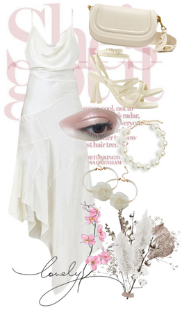 white cream dress