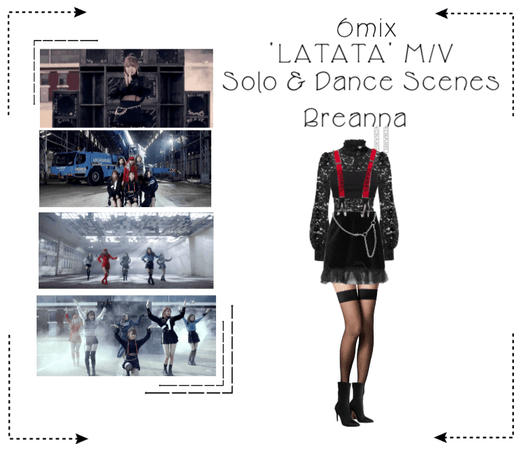 《6mix》LATATA' Music Video-Breanna 1st Outfit Scene