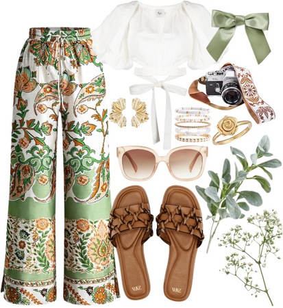 floral and green