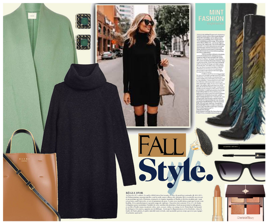 Fall Style - mint and black