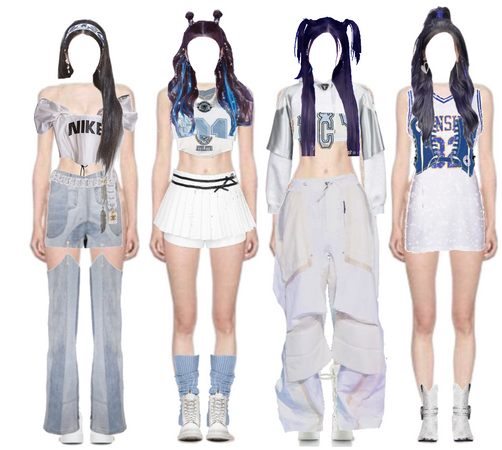 kpop 4 member stayc bubble inspired outfit Outfit | ShopLook