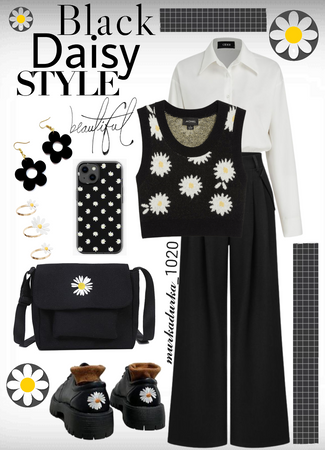 black daisy style 🖤