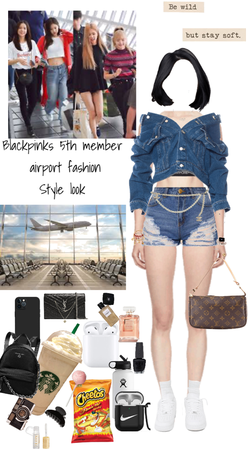 Blackpinks 5th member  airport fashion Style look