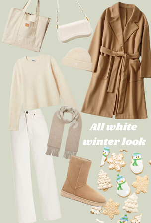 all white winter look