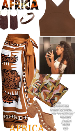 African inspired look