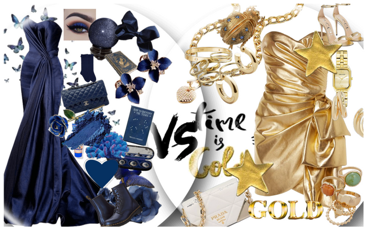 Navy Blue VS Gold<3