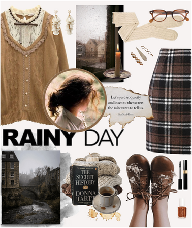 A rainy day in Dean’s Village, Edinburgh Scotland