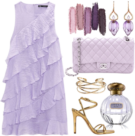 lilac + gold