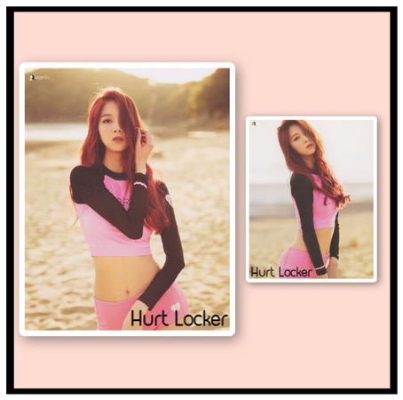 JENNIE " Hurt Locker " poster