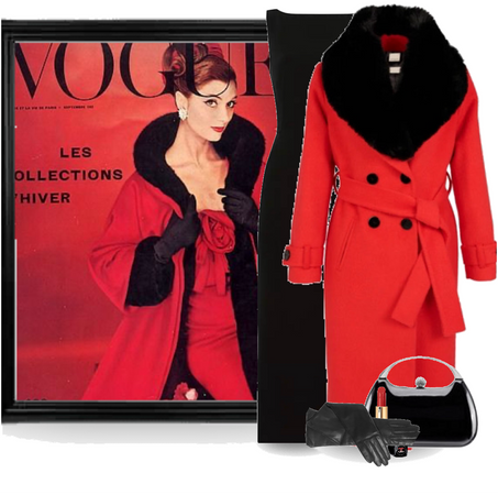 black and Red Challenge: Vintage Vogue