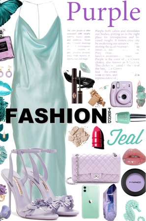 Purple and Teal Fashion Trend green