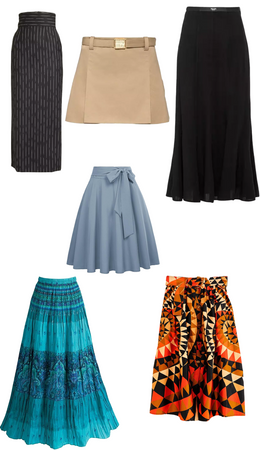 # matching skirt hourglass body type