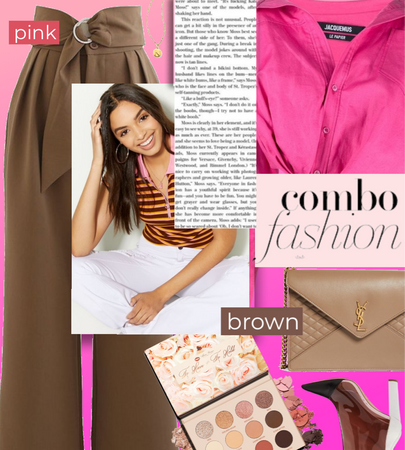 pinkandbrown combo outfit