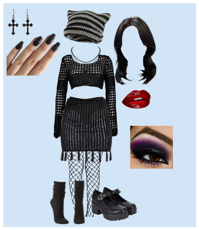 Goth Crochet Outfit