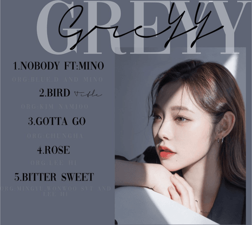 PinkWidow 핑크 위도우 Sunny GREYY Track List