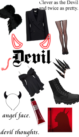 Devil |  Halloween 2023 |  Black Devil Costume