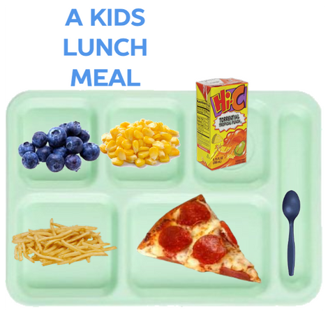 A kids lunch meal