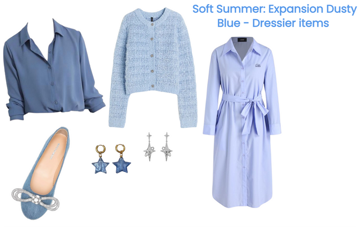 Soft Summer: Dusty Blue dressy expansion