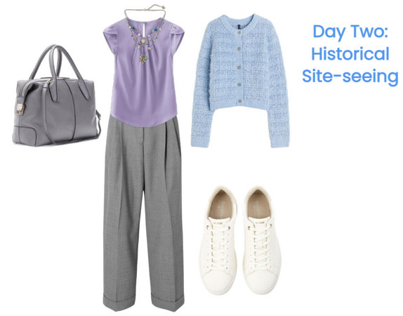 Day Two Travel outfit: Historical site-seeing