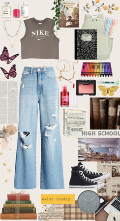 back to school outfitt💖📕
