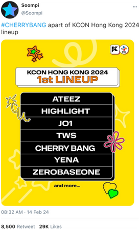 CHERRY BANG KCON Hong Kong 2024 First Line