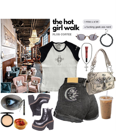 Hot Girl Coffee Walk