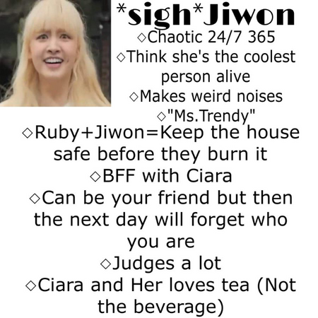 Weird things about Vocalist Jiwon