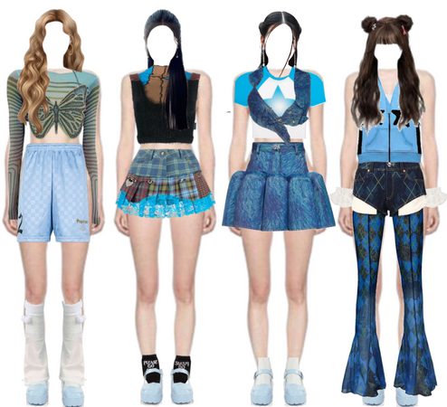 kpop 4 member xg puppet show inspired outfit Outfit | ShopLook