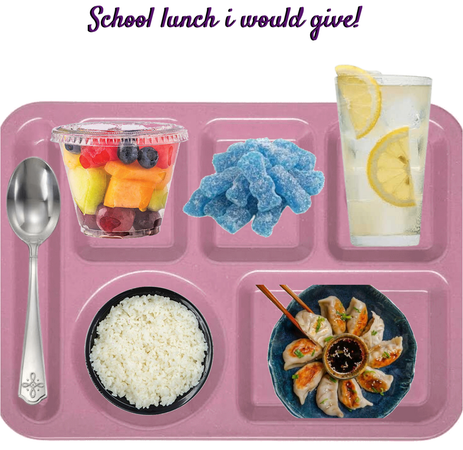 school lunch 🍎