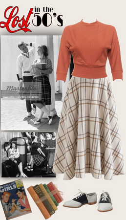 1950s school girl