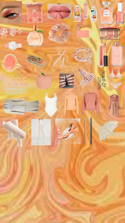 Cream and Peach Outfit