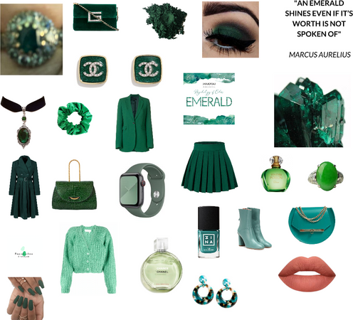 Emerald Birthstone and Gemstone Outfit