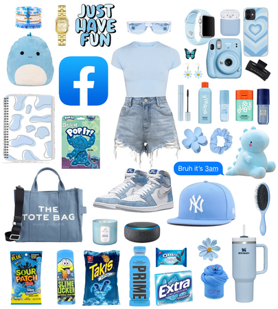 Facebook Themed Outfit