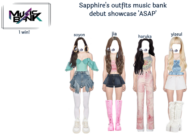 Sapphire debut showcase music back outfits
