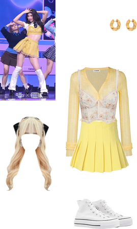 twice [sana] talk that talk inspired outfit