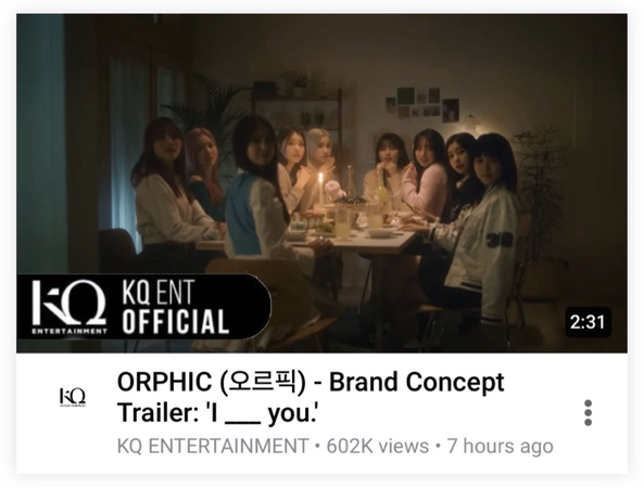 ORPHIC (오르픽) ‘I ___ you.’ Brand Concept Trailer