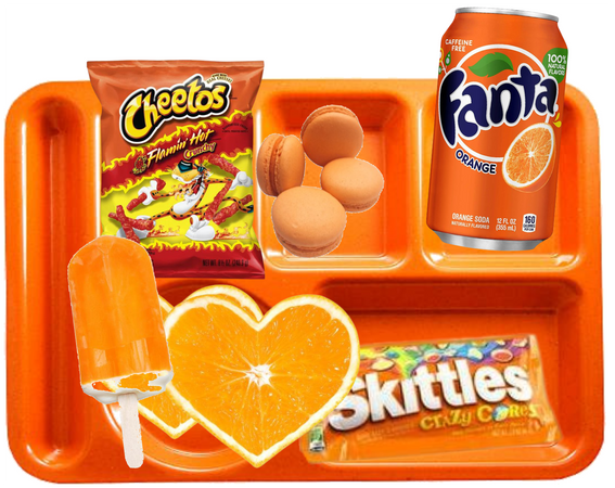 Orange tray