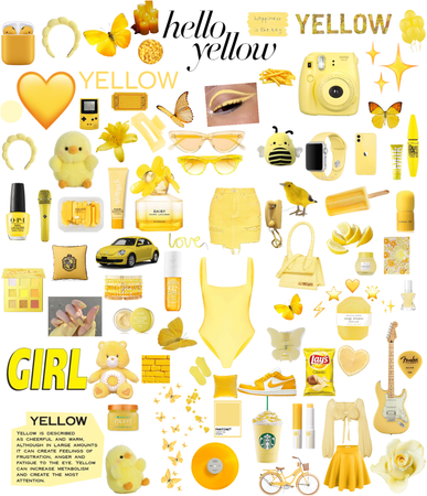 different shades of yellow