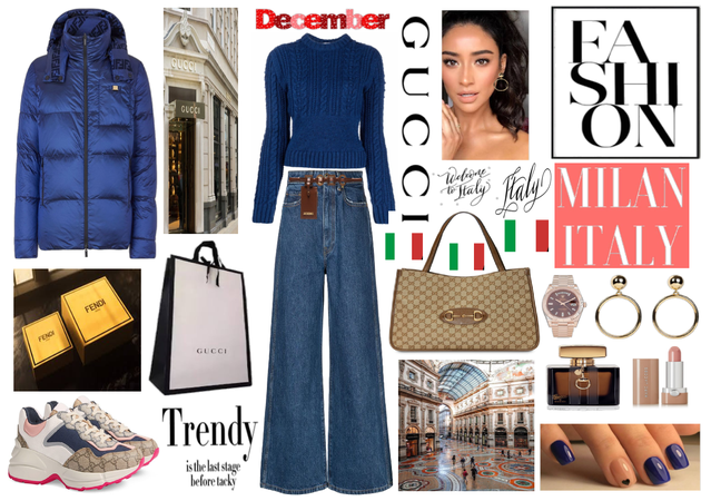 Milan fashion look in honor of "House of Gucci"!