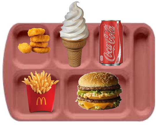 McDonald’s food.