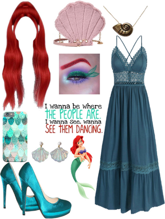 Comfy, Curvy Disney Outfits Part 1- Ariel Inspired!🐚🧜🏼‍♀️ #PostitAf