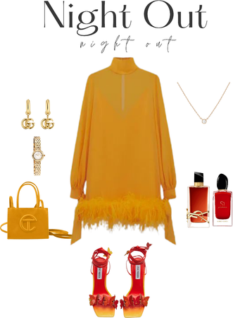 Night Out - Mustard Outfit