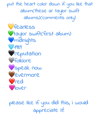 You favorite Taylor swift album