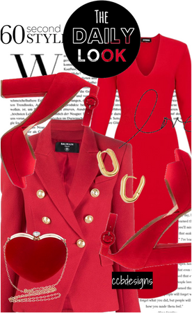 THE DAILY LOOK: RED MONOCHROME