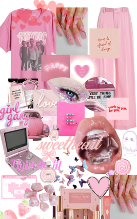 cute pink collage