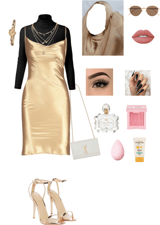 golden hijabi
