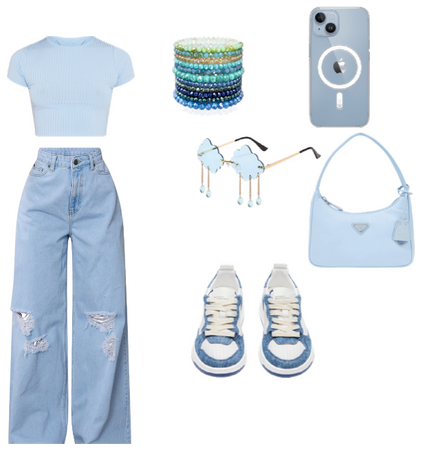 every day outfit blue edition