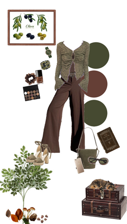 Olive and Brown